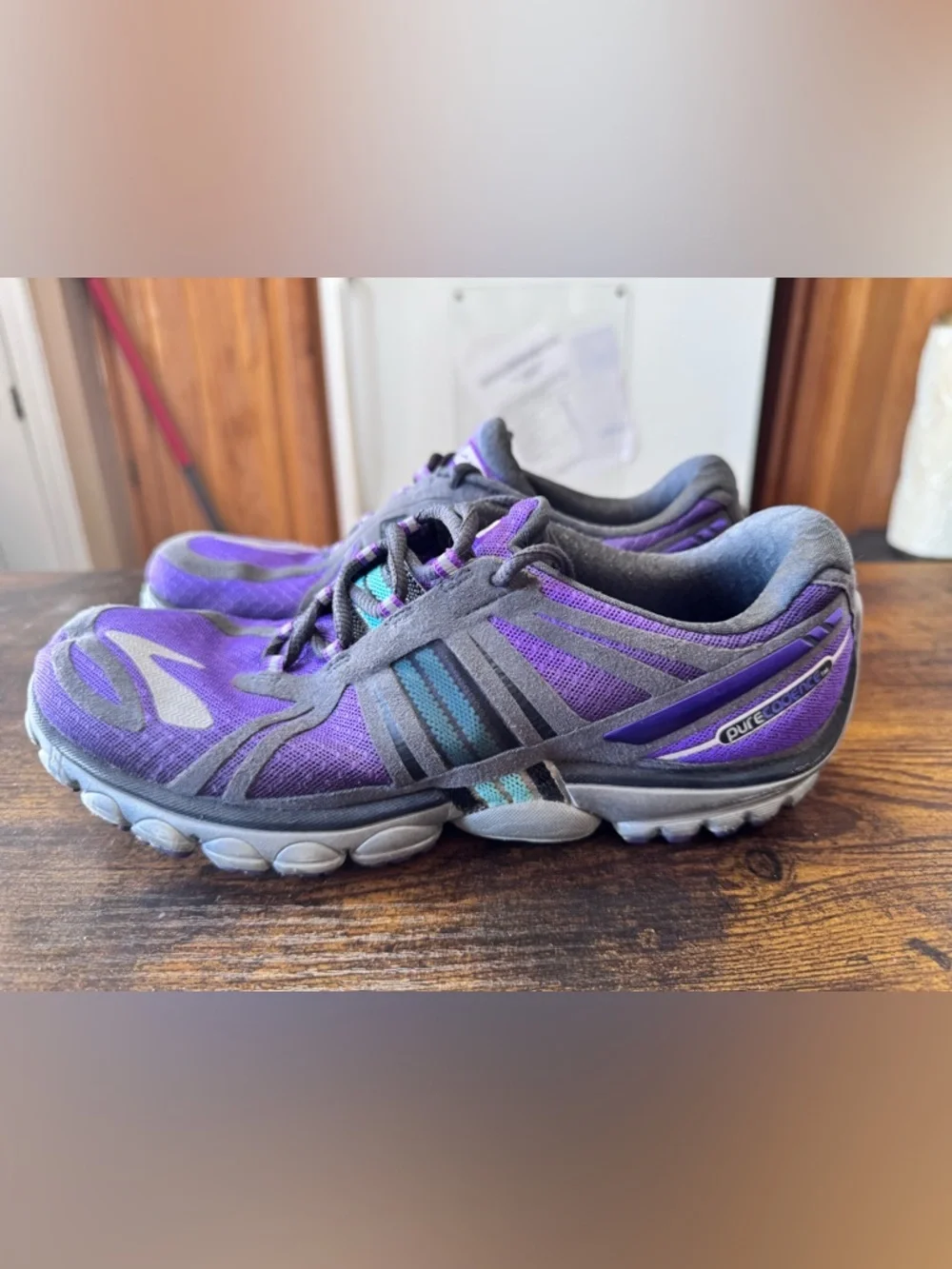 Brooks PureCadence 2 Running Shoes - Purple & Gray - Size 9